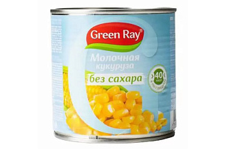 Кукуруза без сахара Green Ray с ключом 425 мл 
