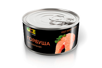 Горбуша натуральная One Shop ж/б ключ 240 г.