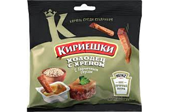 Сух.Кириешки Maxi 75гр. Холодец с хреном и горчич. соус