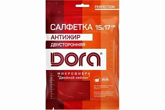 Салфетка из микрофибры Dora "Антижир", 17х15см