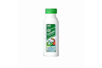Кефир с м.д.ж. 2,5% по ГОСТ 31454-2012, пл/бутылка 400г., МЗН