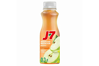 Сок Дж7 яблочный осветленный 0,3 л 