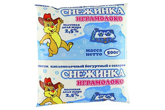 Снежинка 2,5% 0,5 л Играмолоко