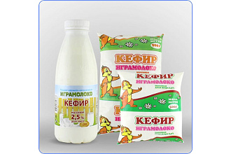 Кефир 2,5% 0,5 л Пэт Играмолоко