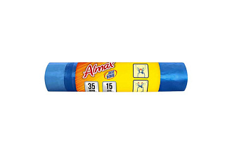 Мешки мусорные Almax 35л с завязками стандарт 15шт