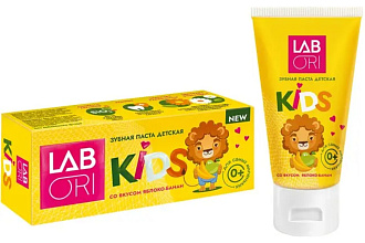 Паста зубная LABORI KIDS Яблоко банан 0+ 50гр