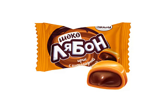 Конфеты Ирис Шоколябон с шок. начинкой вес Акконд