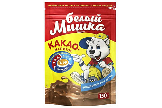 Какао гранулированное 150гр. Белый Мишка