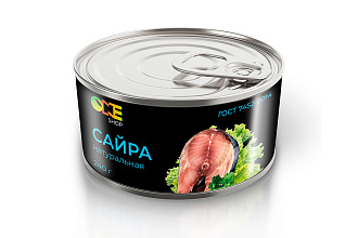 Сайра натуральная One Shop ж/б ключ 240 г.