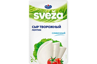 Сыр творожный Сливочный ломтик Sveza мдж 60% 150гр.