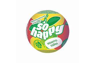 Бурлящий шар для ванны 120г "SOHappy" Мохито Лайм