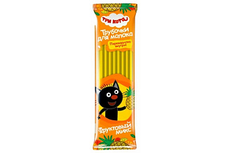 Молочные трубочки Три Кота фруктовый микс 30г
